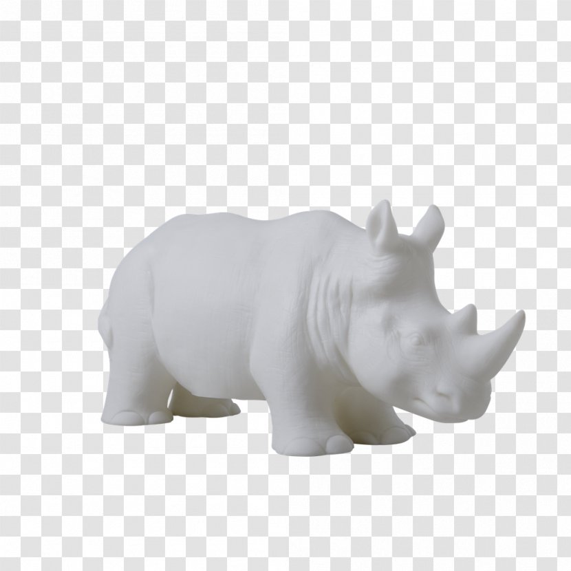 Nightlight Rhinoceros LED Lamp - Animal Figure - Rhino Transparent PNG