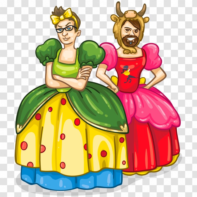 Ugly Sisters Cartoon Costume Clip Art - Mythical Creature - Sister Transparent PNG