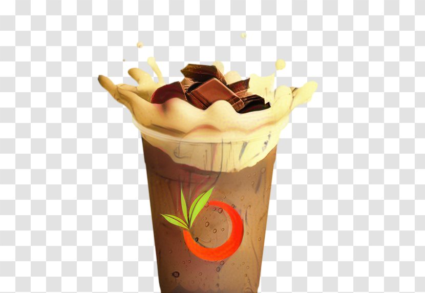 Frozen Food Cartoon - Cream - Dairy Iced Coffee Transparent PNG