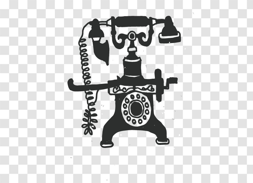 Telephone Photography - Brand - Retro Vintage Phone Transparent PNG