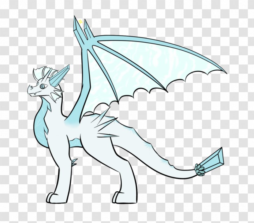 Line Art Cartoon Dragon Character - Fictional - Anemone Transparent PNG