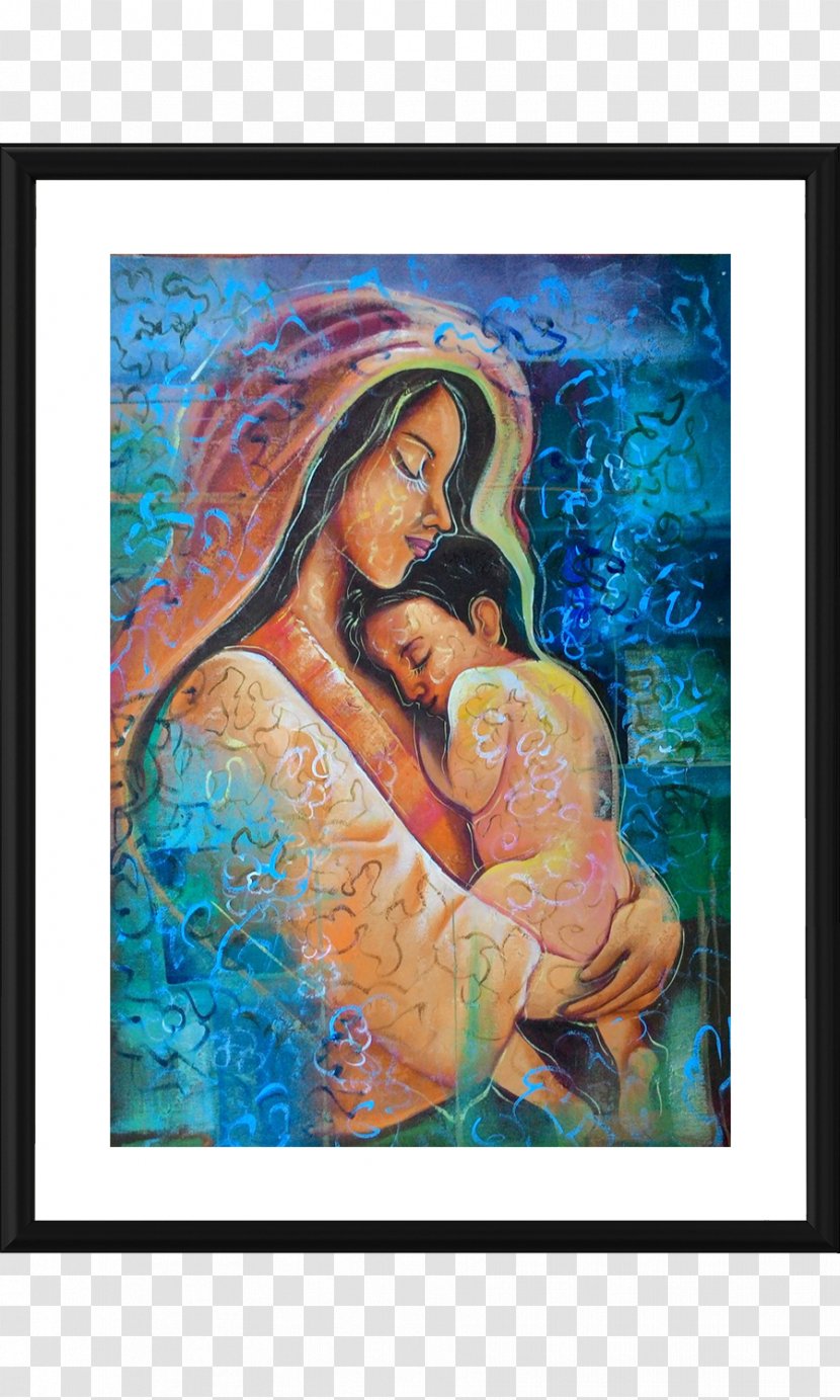 Mother And Child YouTube Painting Abstract Art - Youtube Transparent PNG