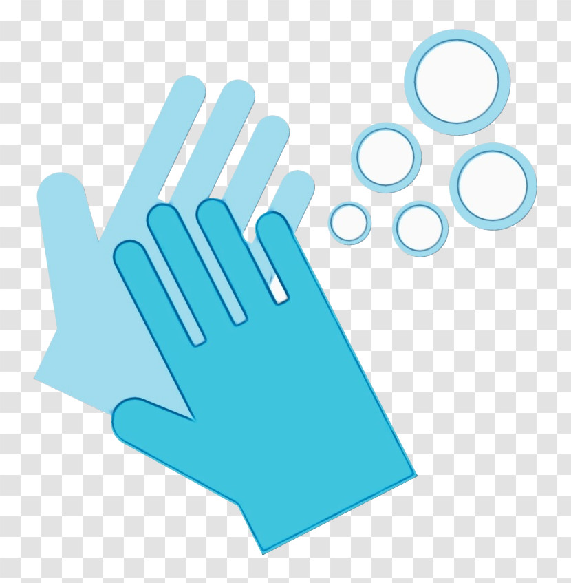 Medical Glove Aqua M Text Glove H&m Transparent PNG