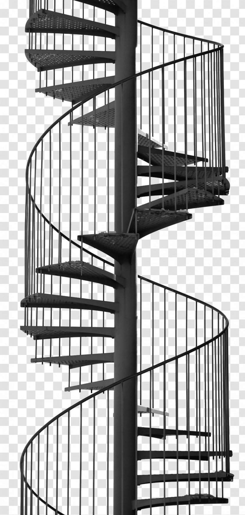 Stairs Csigalxe9pcsu0151 Spiral Photography Escalier Xe0 Vis - Monochrome - Black Handrail To Rotate The Transparent PNG