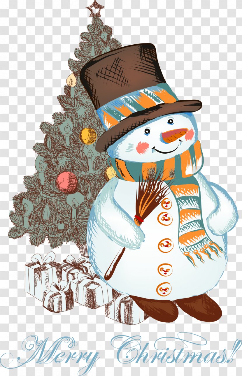 Christmas Snowman Clip Art - Can Stock Photo - Cartoon Transparent PNG