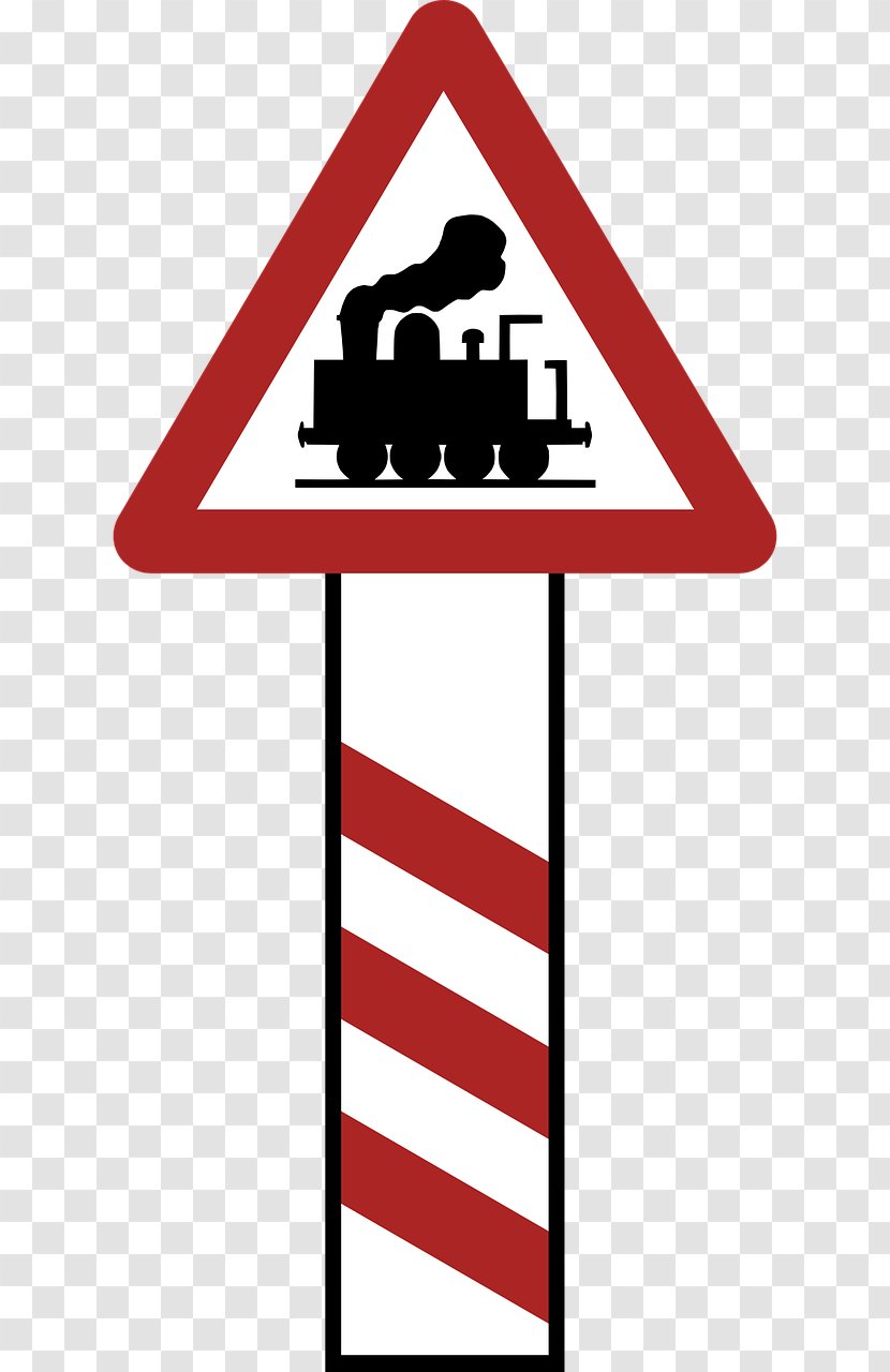 Level Crossing Traffic Sign Rail Transport Pixabay Clip Art - Area Transparent PNG