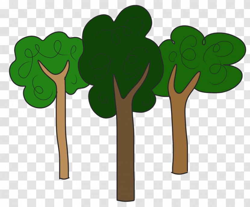 Tree Forest Clip Art - Free Earth Day Clipart Transparent PNG