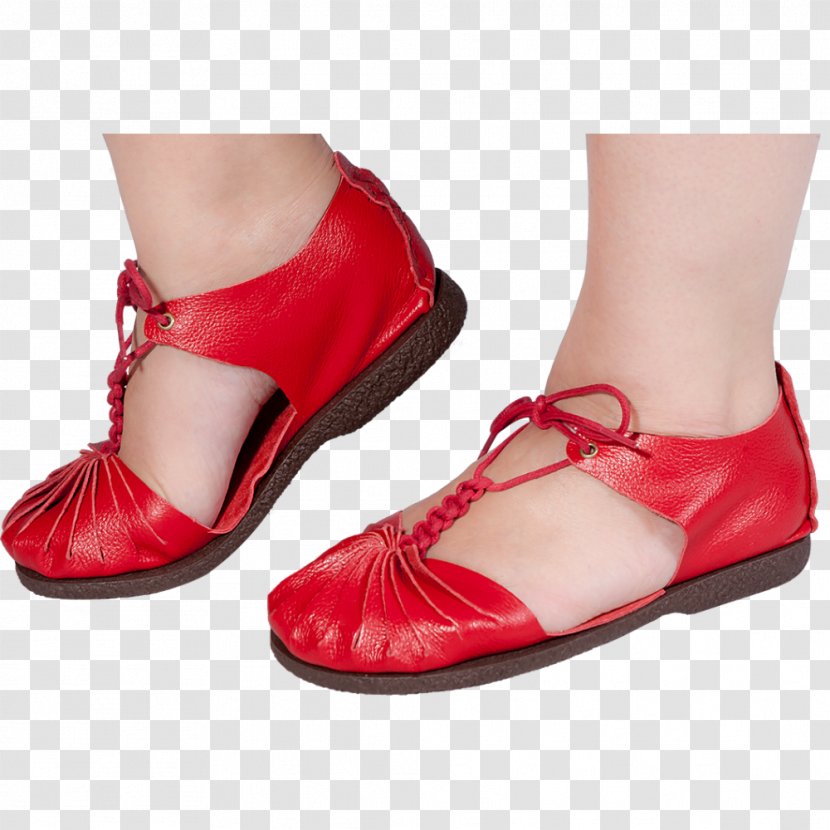 Ballet Flat High-heeled Shoe Sandal - Footwear Transparent PNG