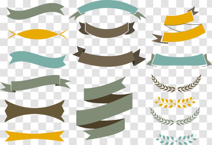 Ribbon Paper Euclidean Vector - Awareness - Label Transparent PNG