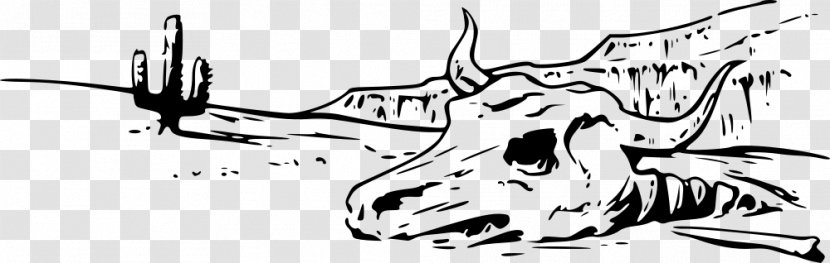 Cattle Clip Art - Drawing - Cow Skull Transparent PNG