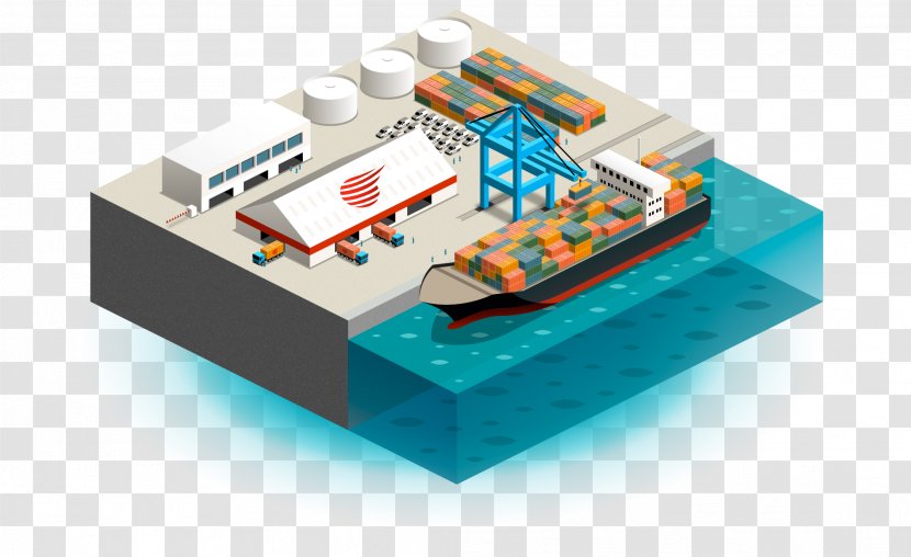 Ecopark Business Company Logistics Service - Three-dimensional Modeling Cargo Pier Transparent PNG