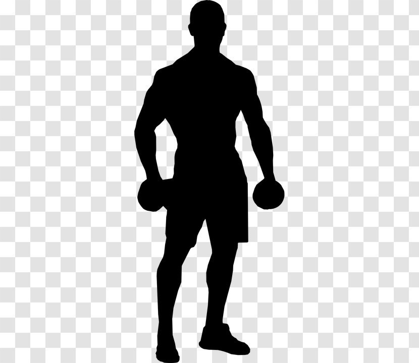 Athlete Sport Silhouette - Bodybuilding - Fitnesstraining Transparent PNG