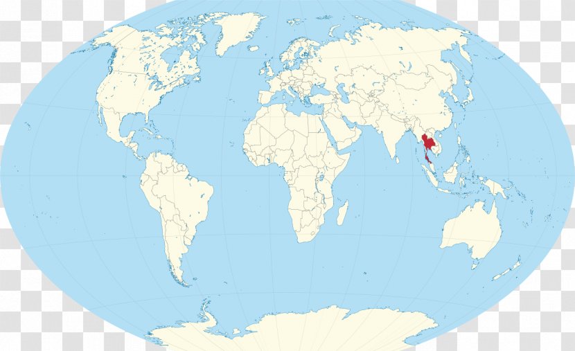 World Map Colombia Globe - Thailand Transparent PNG