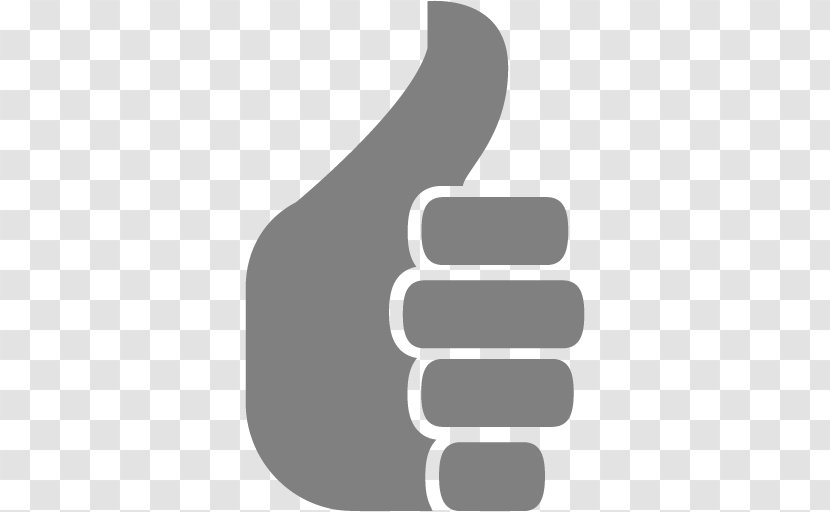 Thumb Signal Clip Art - Black And White - Thumbs Up Transparent PNG