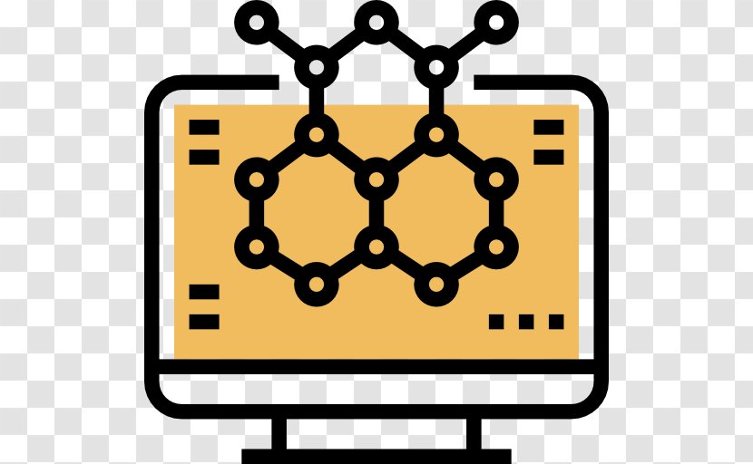 Molecule Biochemistry - Line Art - Science Transparent PNG