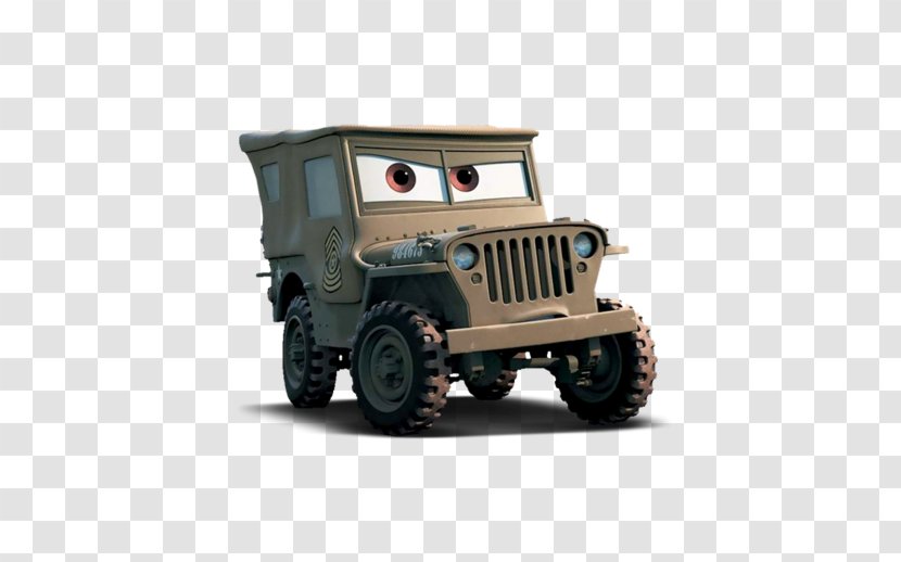 Sarge Willys MB Car Mater Jeep - Mb Transparent PNG