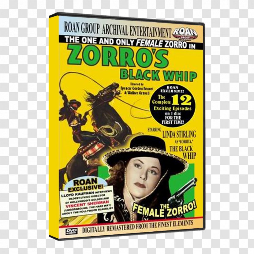 Linda Stirling The Mask Of Zorro Zorro's Black Whip Fighting Legion - Film - Whips Transparent PNG