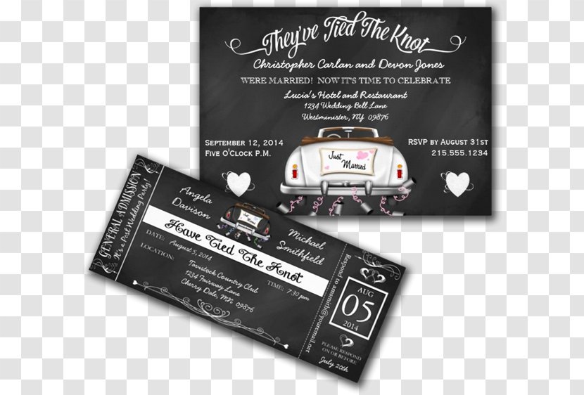 Wedding Invitation Reception Marriage Party - Photography - Chalkboard Transparent PNG