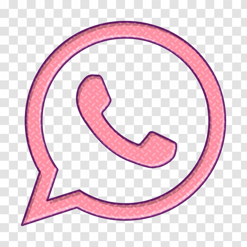 Call Icon Social Media - Symbol - Pink Transparent PNG