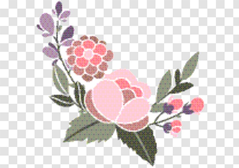 Pink Flower Cartoon - Creativity - Rosa Dumalis Embroidery Transparent PNG