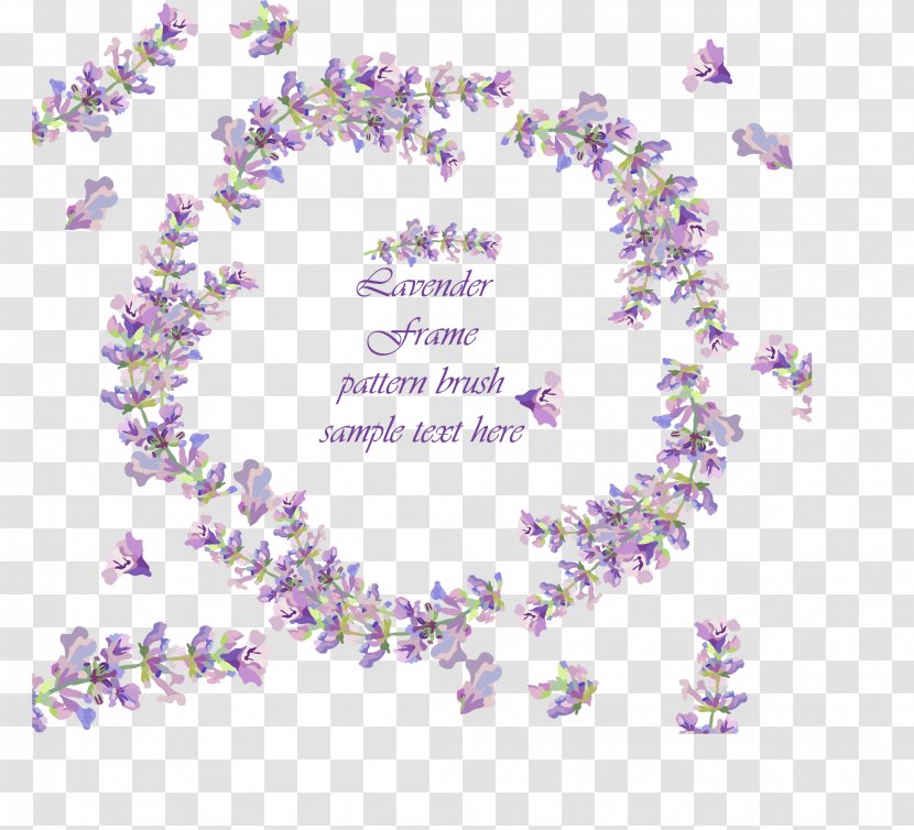 Lavender Euclidean Vector Flower - Wedding Invitation - Romantic Wreath Transparent PNG