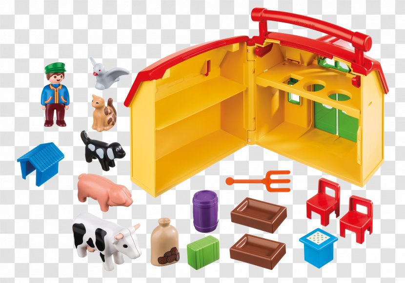 Playmobil My Take Along Farm 6962 6778 1.2.3 Barn 5047 Safari Set - Lego Transparent PNG