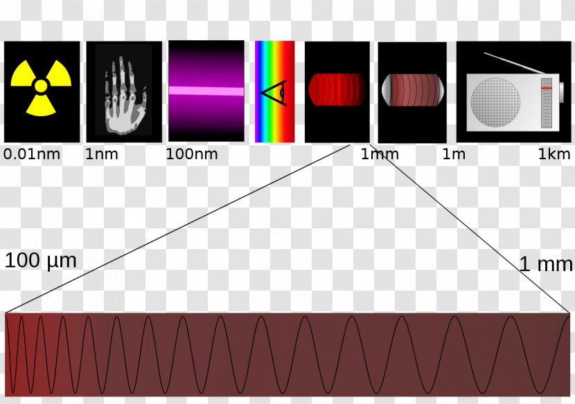Light Terahertz Radiation Electromagnetic Spectrum - Electromagnetism Transparent PNG