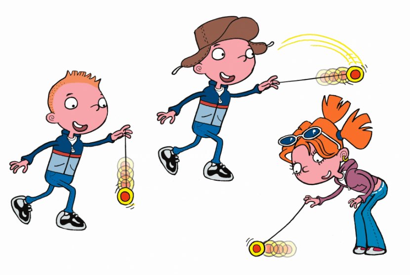 Child Yo-Yos Cartoon Clip Art - Silhouette - Cartoons Pictures For Kids Transparent PNG