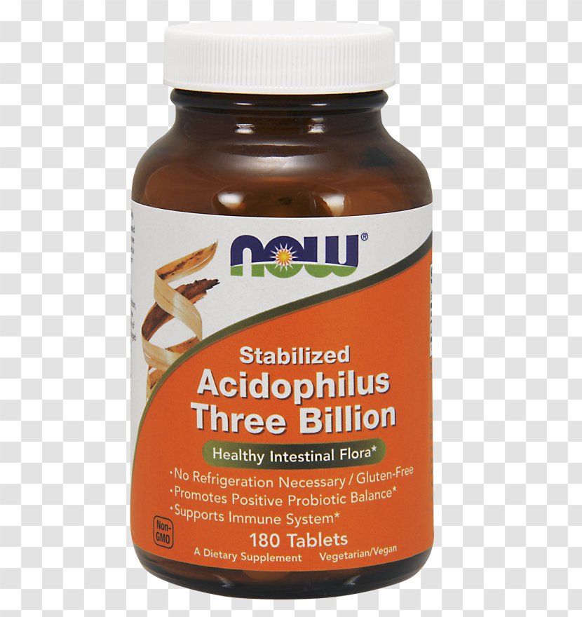Now Foods Acidophilus Three Billion Two 8 & Bifidus 1,000,000,000 Dietary Supplement - Probiotic Capsules Transparent PNG
