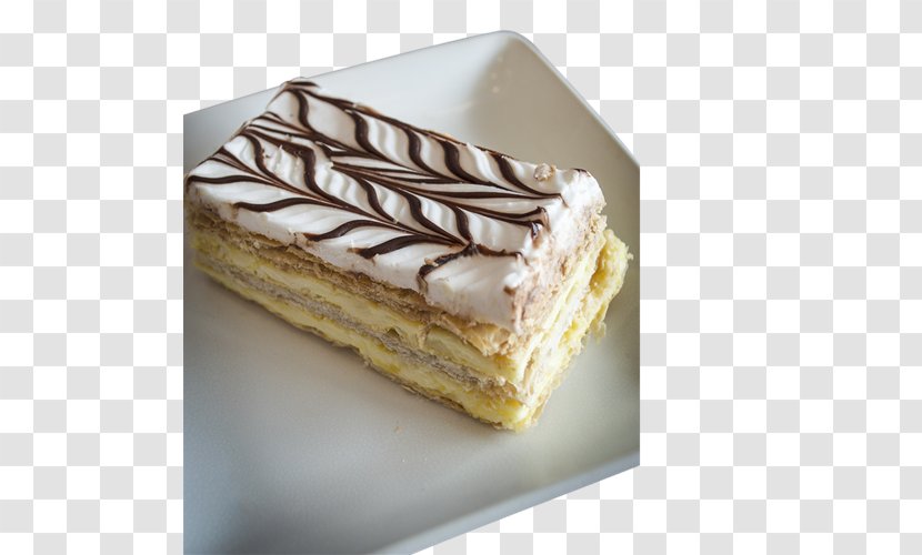Éclair Mille-feuille Cream Custard Sponge Cake - Baked Goods Transparent PNG