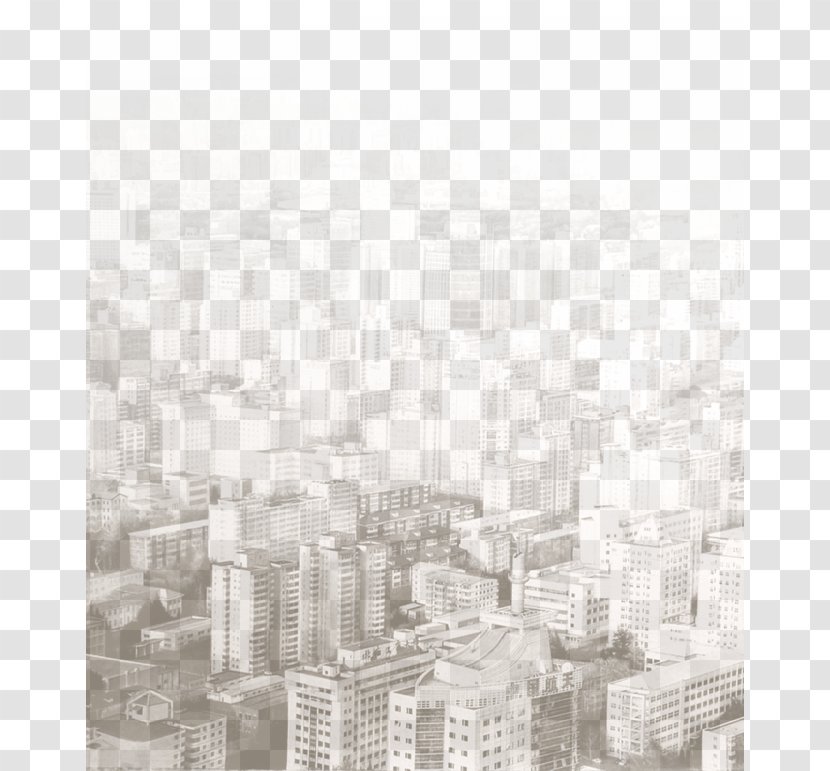 Black And White Pattern - City Transparent PNG