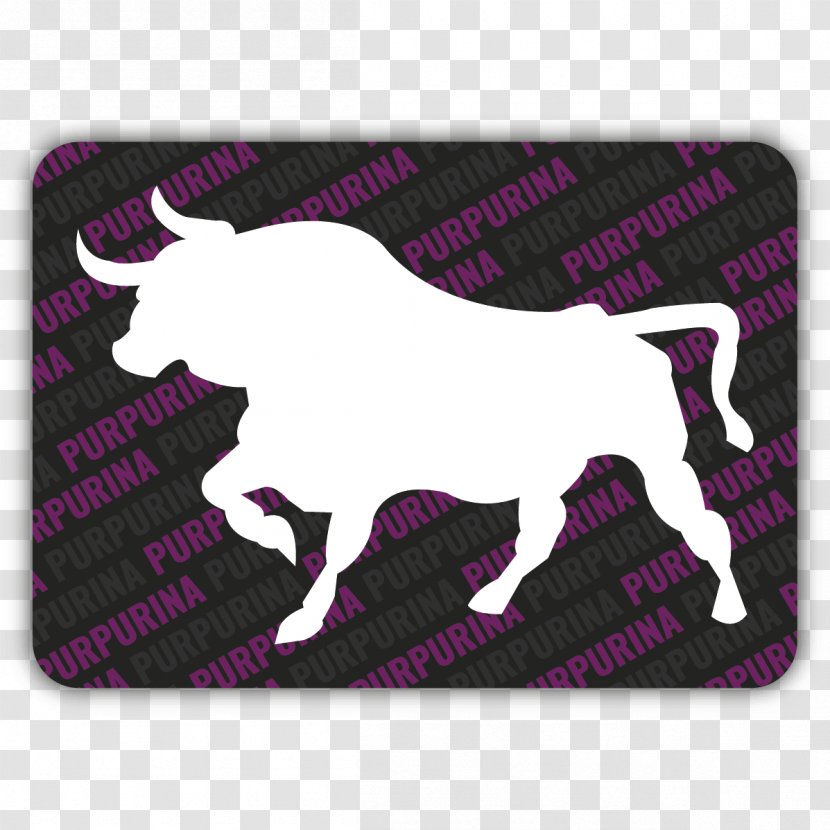 Bull Schablone Cowboy Horseshoe Pattern - Violet Transparent PNG