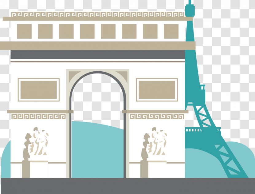 Arc De Triomphe Jungfrau Eiffel Tower Tourism - Landmark - Europe House Transparent PNG