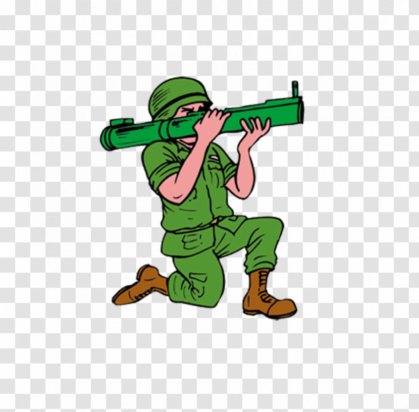 Soldier Cartoon Military Personnel Clip Art - Drawing - Creative Force,Military Material,Be A Transparent PNG