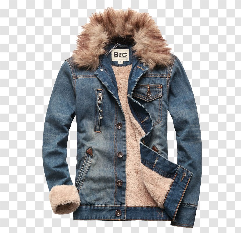 Jean Jacket Denim Fur Clothing Jeans - Hoodie - Slim Transparent PNG