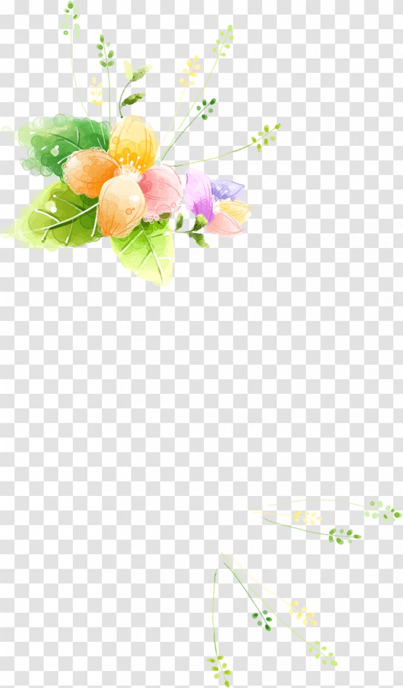 Floral Design Material Pattern - Flora - Satin Flower Hand Painted Scenery Transparent PNG