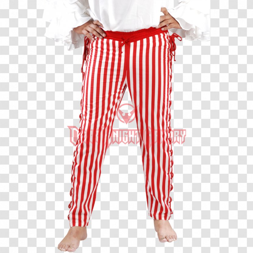 Waist Leggings Pants Pajamas Costume - Trousers - Striped Transparent PNG