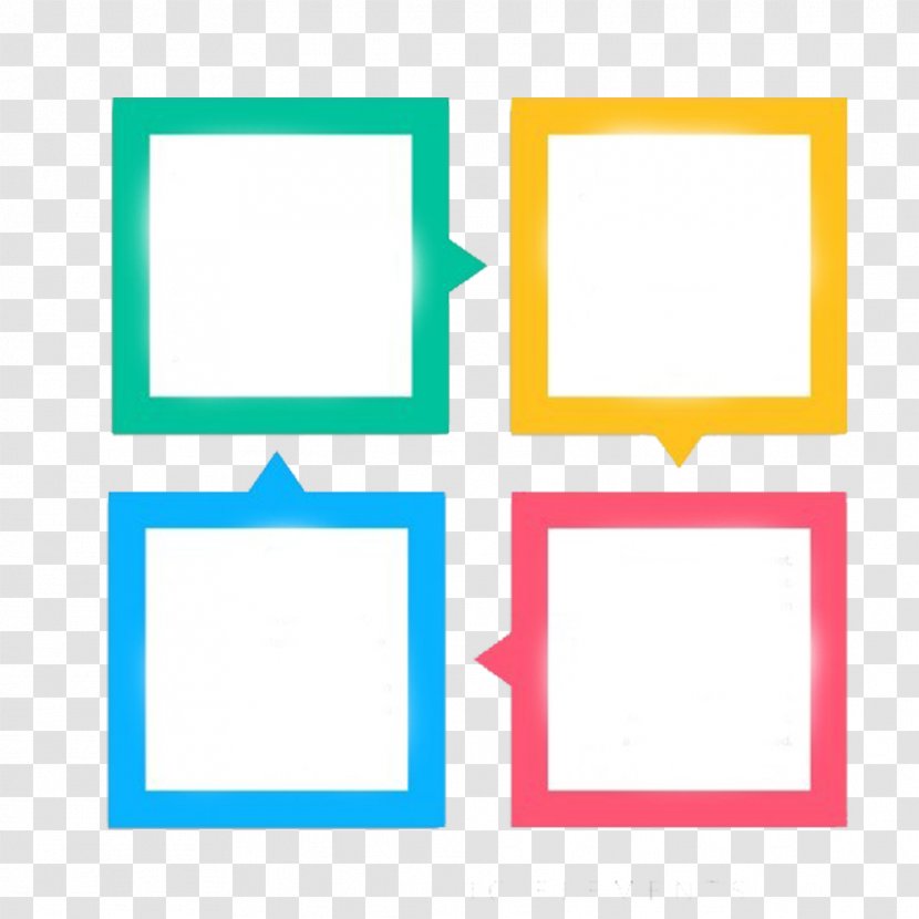 Icon - Picture Frame - Dialog Box, Type PPT Decorative Square Transparent PNG