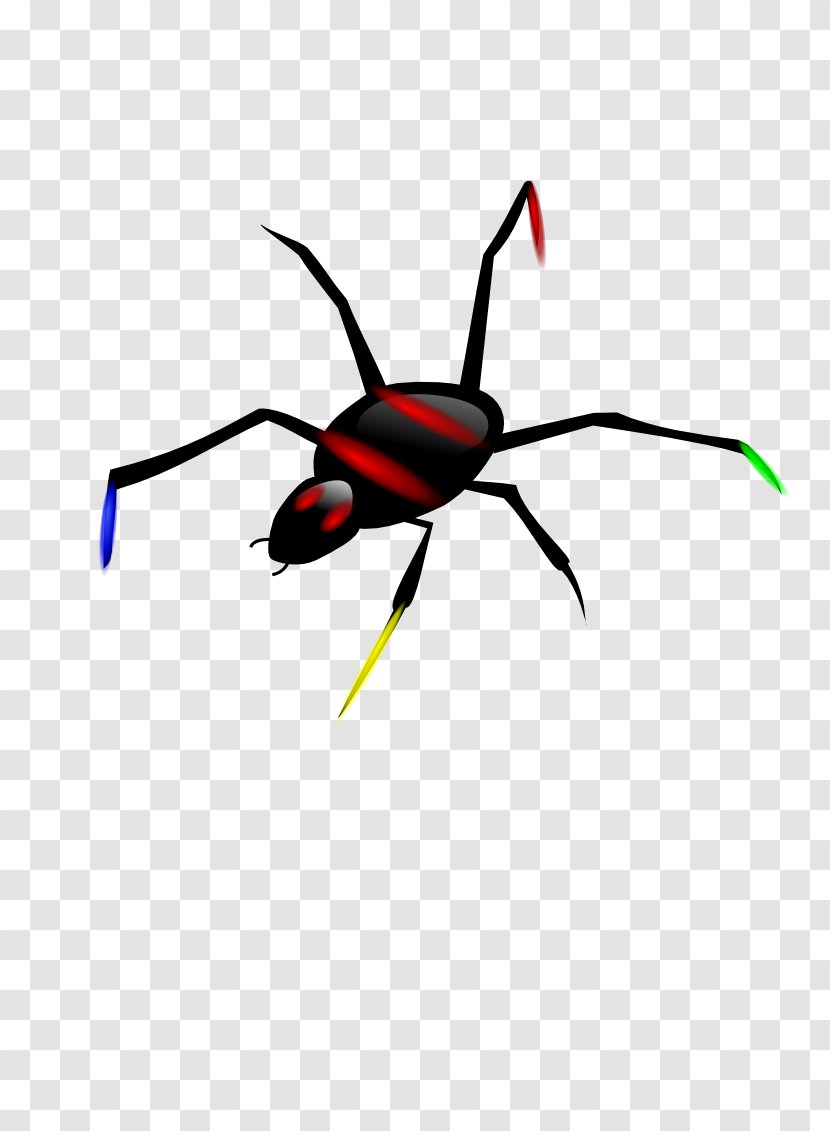 Spider Clip Art - Wing - Sterilized Insect Viruses Transparent PNG
