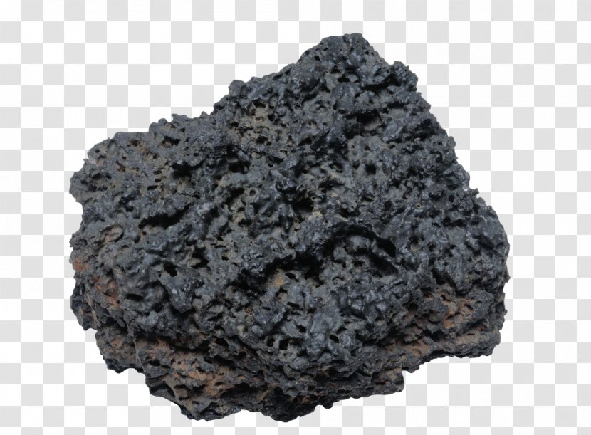 Volcanic Rock Volcano - Mineral - Decorative Pattern Black Stone Pit Transparent PNG