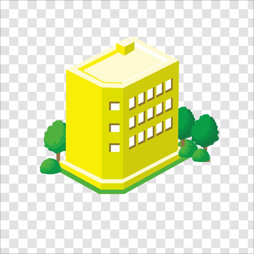 Cartoon The Architecture Of City Building - Flat Transparent PNG