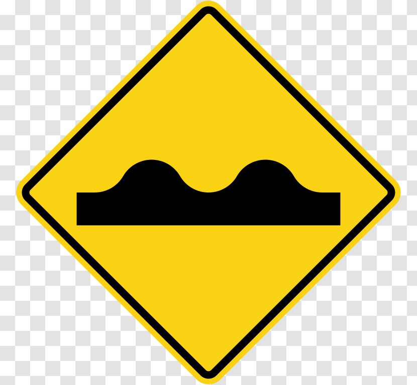 Road Traffic Sign Speed Bump Warning Transparent PNG