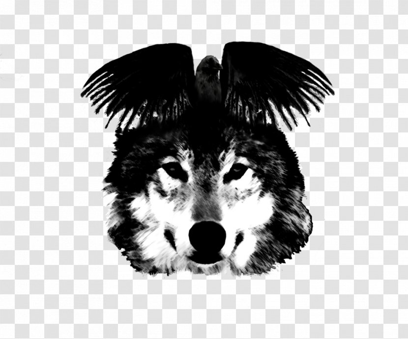 Dog Breed Common Raven Drawing - Pack - Wolf Totem Transparent PNG
