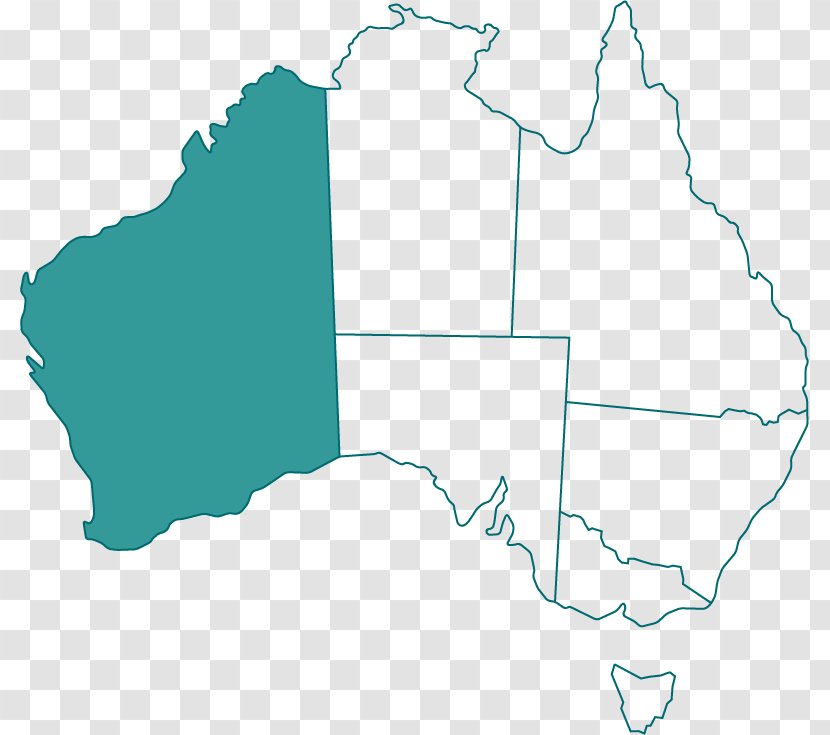 Blank Map South Australia Western Flag Of - Area - Tube Transparent PNG