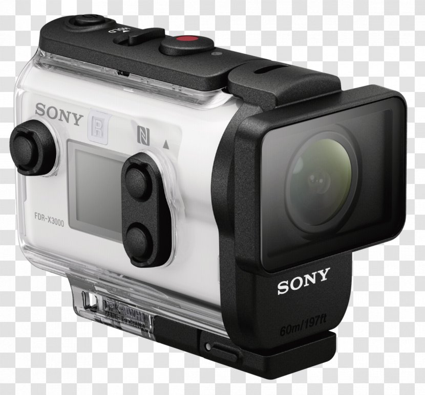 Sony Action Cam FDR-X3000 Camera 4K Resolution Digital Cameras SteadyShot Transparent PNG