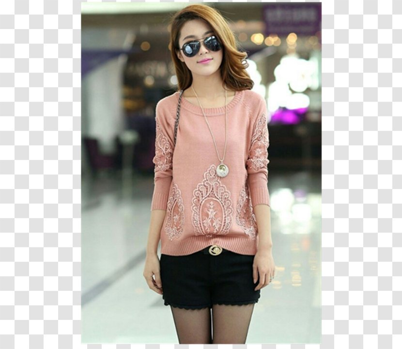 T-shirt Earring Blouse Sleeve - Neck Transparent PNG