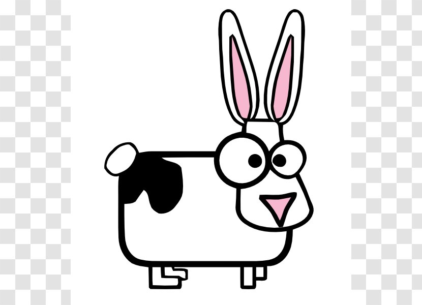 Cattle Cartoon Udder Clip Art - Free Content - Rabbit Images Transparent PNG