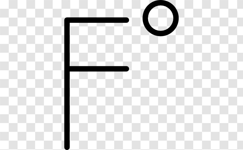 Degree Symbol Fahrenheit - Sign Transparent PNG