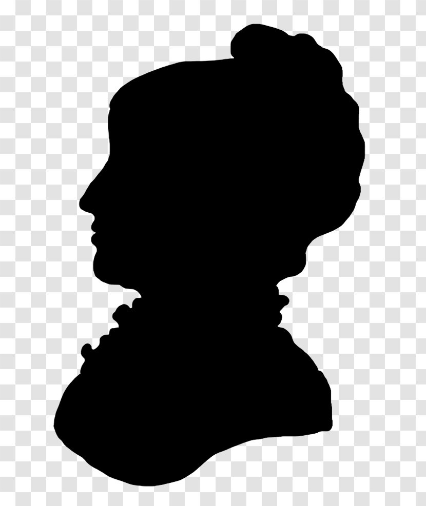 Victorian Era Silhouette Female Clip Art - Neck - Silhouettes Transparent PNG