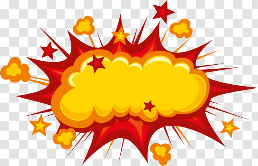 Cartoon Comics Comic Book - Yellow - Explosions Clipart Transparent PNG